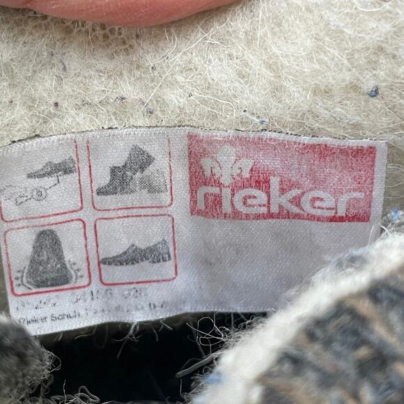 Rieker Yellow/Tan Side-Zip Lace Ankle Boots   - Size 37 - Picture 13 of 16